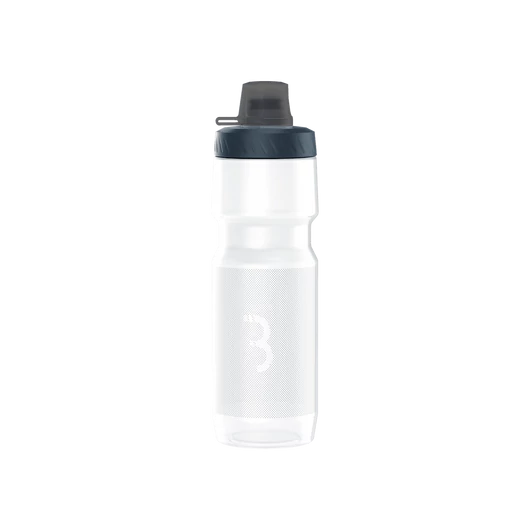 BBB Cycling kerékpáros kulacs BWB-16 AutoTank Mudcap XL, 750ml, auto szeleppel, kupakkal, BPA mentes, mosogatógépben is mosható, átlátszó KULACS