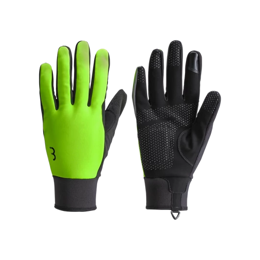 BBB Cycling kerékpáros téli kesztyű BWG-36 ControlZone, szélálló, enyhe téli időjáráshoz, neon sárga XL KESZTYŰK