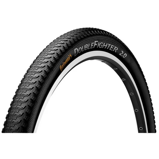 Continental MTB kerékpáros külső gumi 50-622 Double Fighter III 29x2,0 fekete/fekete, reflektoros KÜLSŐ GUMI