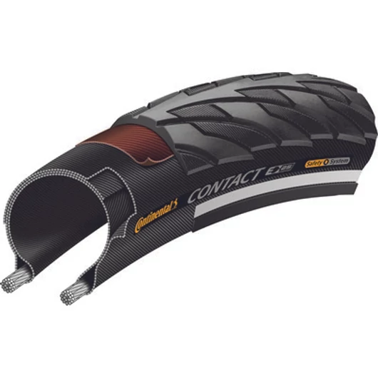 Continental kerékpáros külső gumi 47-559 Contact 26x1,75 fekete/fekete KÜLSŐ GUMI