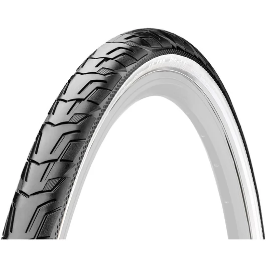Continental kerékpáros külső gumi 42-622 Ride City 28x1,6 fekete/fehér, reflektoros KÜLSŐ GUMI