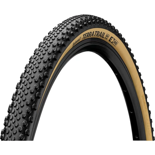 Continental gravel-cyclocross kerékpáros külső gumi 40-584 Terra Trail ProTection 27,5x1,5, hookless felni kompatibilis, tubeless ready, fekete/krém hajtogathatós Skin KÜLSŐ GUMI
