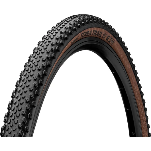 Continental gravel-cyclocross kerékpáros külső gumi 40-622 Terra Trail ProTection 28x1,5, hookless felni kompatibilis, tubeless ready, fekete/transparent hajtogathatós Skin KÜLSŐ GUMI