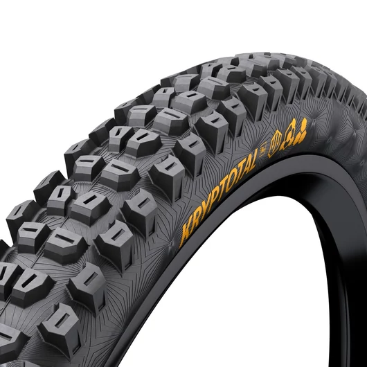 Continental MTB kerékpáros külső gumi 60-584 Kryptotal-R Downhill Soft 27,5x2,4, hookless felni kompatibilis, tubeless ready, fekete/fekete hajtogathatós, hátra KÜLSŐ GUMI