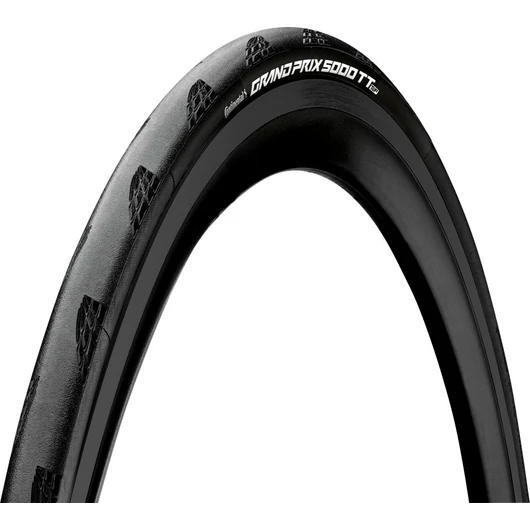 Continental országúti kerékpáros külső gumi 25-622 Grand Prix 5000 TT TR Tour de France Limited 700x25C, hookless felni kompatibilis, tubeless ready, fekete/fekete, hajtogathatós KÜLSŐ GUMI