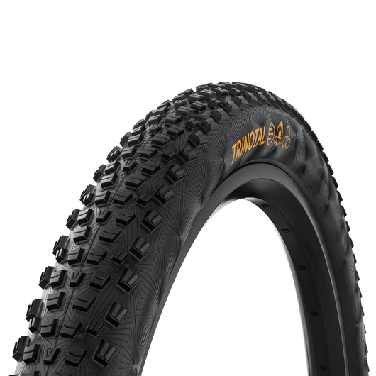 Continental MTB kerékpáros külső gumi 60-622 Trinotal Race Grip 29x2,4, hookless felni kompatibilis, tubeless ready, fekete/fekete hajtogathatós Skin KÜLSŐ GUMI