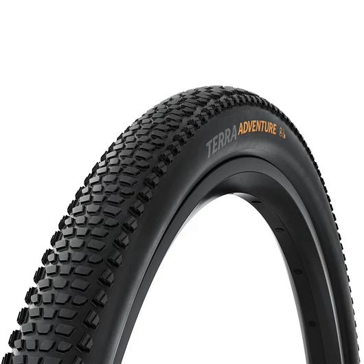 Continental gravel-cyclocross kerékpáros külső gumi 55-622 Terra Adventure Trail Grip 29x2.20, hookless felni kompatibilis, tubeless ready, fekete/fekete hajtogathatós skin KÜLSŐ GUMI