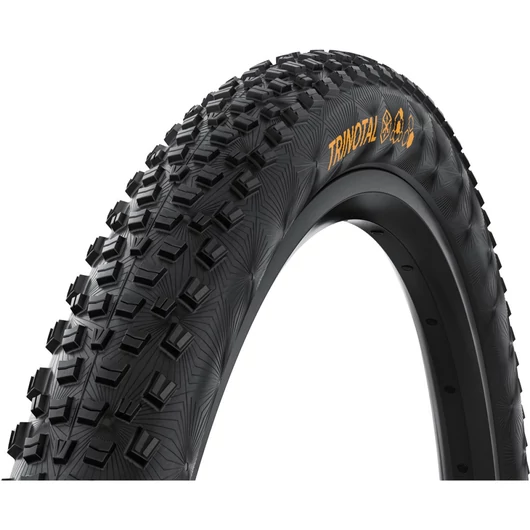 Continental MTB kerékpáros külső gumi 55-559 Trinotal Trail Grip 26x2,2, hookless felni kompatibilis, tubeless ready, fekete/fekete hajtogathatós Skin KÜLSŐ GUMI