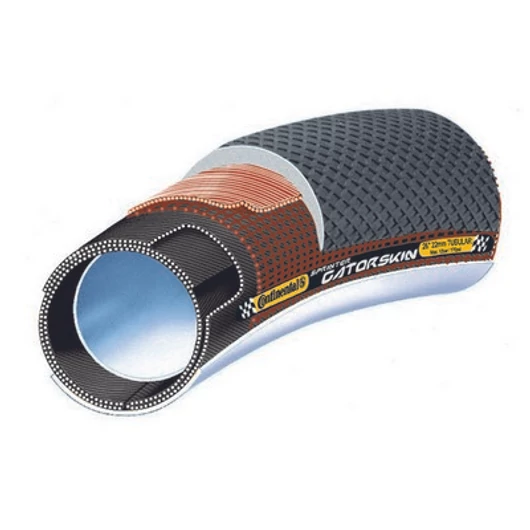 Continental tömlős kerékpáros külső gumi 28x25mm Sprinter GatorSkin fekete/fekete, DuraSkin KÜLSŐ GUMI
