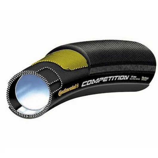 Continental tömlős kerékpáros külső gumi 28x25mm Competition TT fekete/fekete, Skin KÜLSŐ GUMI