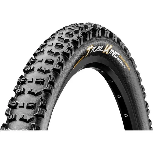 Continental MTB kerékpáros külső gumi 70-584 Trail King ProTection Apex 27,5x2,8, hookless felni kompatibilis, tubeless ready, fekete/fekete, hajtogathatós SL KÜLSŐ GUMI
