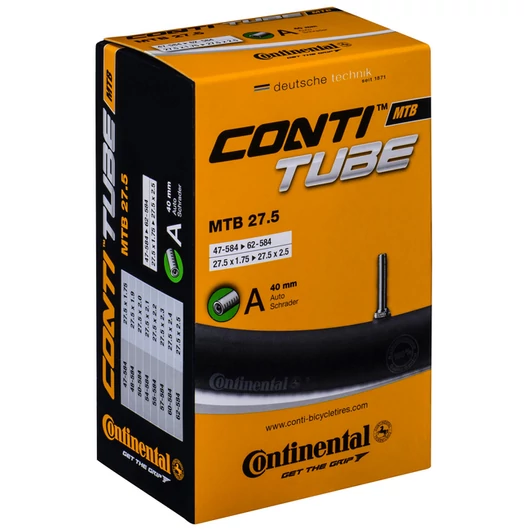 Continental kerékpáros belső gumi 57/70-584 MTB 27,5 wide B+ A40 dobozos (Egységkarton: 25 db) BELSŐ GUMI