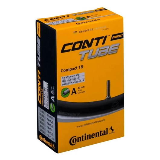 Continental kerékpáros belső gumi 32/47-355/400 Compact 18 A40 dobozos (Egységkarton: 25 db) BELSŐ GUMI
