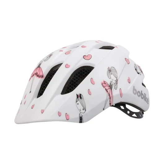 Bobike kerékpáros gyerek sisak PLUS, In-Mold, balerinás fehér/mintás, XS (48-53 cm) SISAK