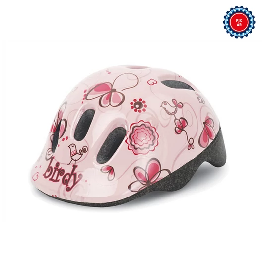 Polisport kerékpáros gyerek sisak Birdy krém/rózsaszín/mintás, XXS (44-48 cm) SISAK