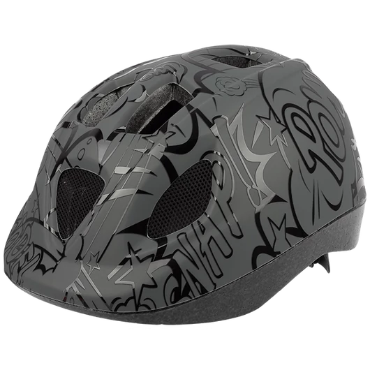 Polisport kerékpáros gyerek sisak Ballons szürke/fekete/mintás, XS (46-53 cm) SISAK