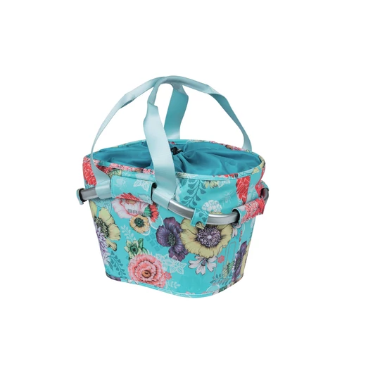 Basil első kosár Bloom Field Carry All Front Basket, KF kompatibilis, kormányadapter nélkül (TBA 70177), sky kék KOSÁR