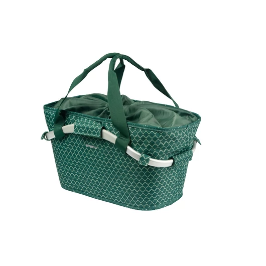 Basil hátsó kosár Flair Carry All Rear Basket, MIK 2.0 adapterrel (TBA 70173), zöld KOSÁR