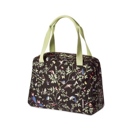 Basil egyoldalas táska Wanderlust Carry All, Hook ON, mintás charcoal fekete TÁSKA
