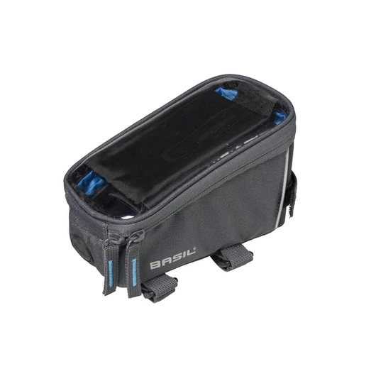 Basil váztáska Sport Design Frame Bag, tépőzáras, szürke TÁSKA