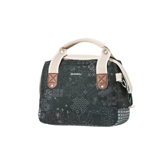 Basil kormánytáska Boheme City Bag, KF kompatibilis, kormányadapter nélkül (TBA 70177), charcoal fekete TÁSKA