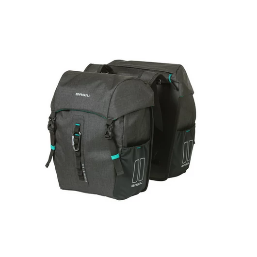 Basil dupla táska Discovery 365D Double Bag M, Universal Bridge System, szürke TÁSKA