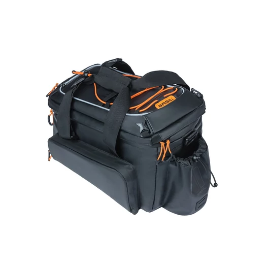 Basil csomagtartó táska Miles Tarpaulin Trunkbag XL Pro MIK, 9-36 literes, fekete narancs TÁSKA