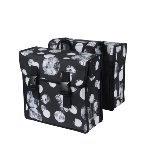 Basil dupla táska Mara XL Sphere Double Bag, pántos, fekete/szürke TÁSKA