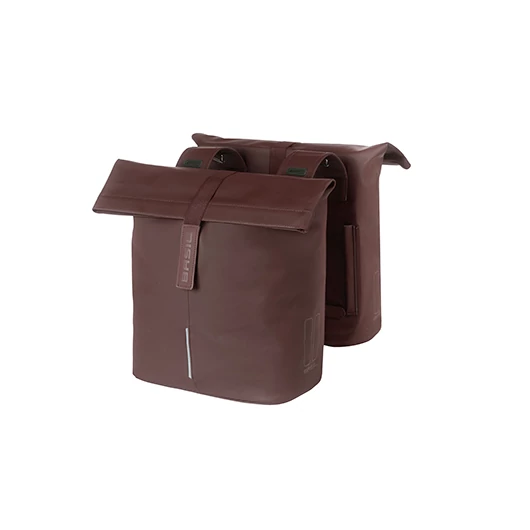 Basil dupla táska City Double Bag Vegan bőr, Universal Bridge System, barna TÁSKA