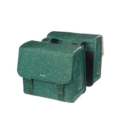 Basil dupla táska Flair Double Bag, Universal Bridge System, zöld TÁSKA