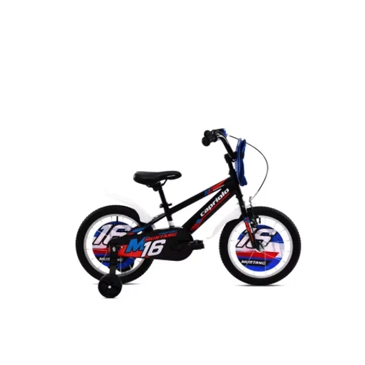 Kerékpár Capriolo Mustang 16" FEKETE PIROS