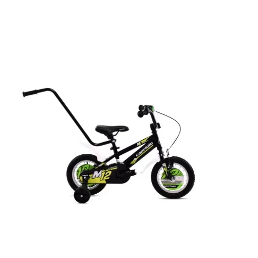Kerékpár Capriolo Mustang 12" FEKETE ZÖLD 925100-12