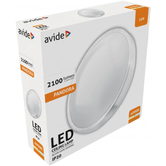Avide LED Mennyezeti Lámpa Pandora (ALU) 24W 380*110mm NW