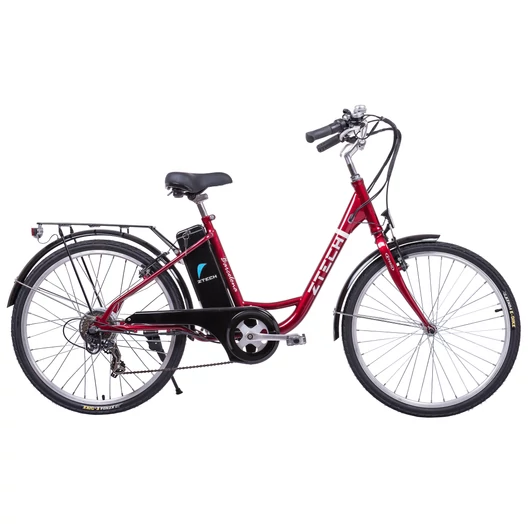 Kerékpár ZT-32 Barcelona ZTECH Pedelec Elektromos Kerékpár 250W 36V 9-13-18Ah Li Piros