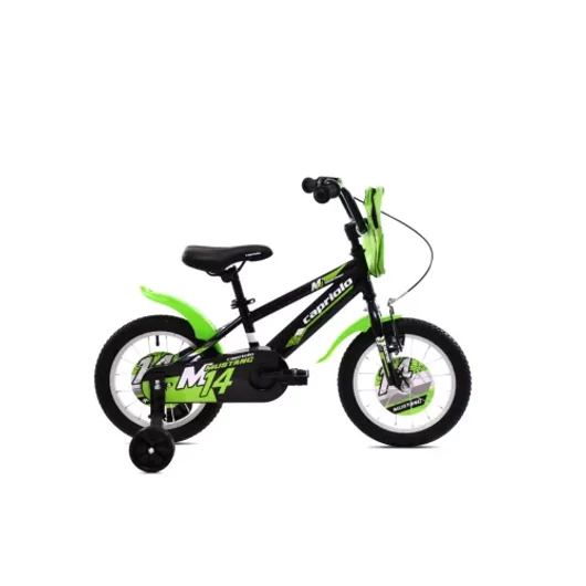 Kerékpár CAPRIOLO MUSTANG 14" FEKETE ZÖLD 925109