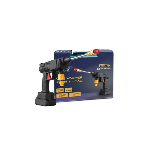 Zentron Sterimo elektromos mosópisztoly, 30 Bar, 500W, 4 L/perc, 5 m tömlővel, 2db akkumulátorral,
