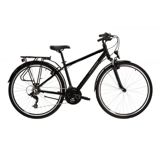 Kerékpár Kross Trans 1.0 28" L  Fekete-szürke