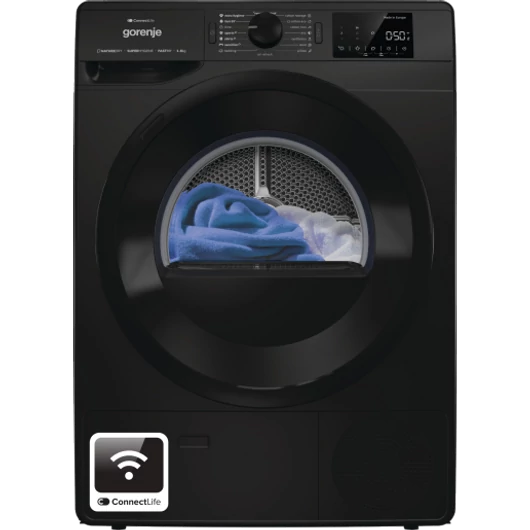 DPNE82GNLWIFI/B Szárítógép 8kg, fekete