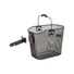 Kép 2/4 - KOSÁR ELSŐ ACÉL SŰRŰSZÖVÉSŰ KESKENY 25X21,5X31 CM + CLIP-ON - M-WAVE FEKETE KOSÁR - 2