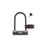 Kép 1/2 - ZÁR U-LAKAT KULCSOS TARTÓVAL 15 X 165 X 247 MM - M-WAVE B247 FEKETE LAKAT