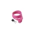 Kép 1/2 - ZÁR SPIRÁL KULCSOS 8 X 1500 MM SZILIKONOS - M-WAVE PINK LAKAT
