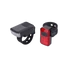 Kép 1/2 - BBB Cycling kerékpáros lámpa szett BLS-153 SparkCombo 2.0, 45 és 10 lumen (első és hátsó), 4mód, micro USB tölthető 300 mAh akku, gumis felfogatással VILÁGÍTÁS