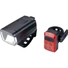 Kép 1/2 - BBB Cycling kerékpáros lámpa szett BLS-231 StudCombo, 200 és 16 lumen, 4 és 3 mód, micro USB tölthető 2500 és 500 mAh akku (első és hátsó), gumis felfogatással VILÁGÍTÁS