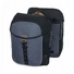 Kép 1/6 - Basil dupla táska Miles Double Bag, Universal Bridge System, fekete szürke TÁSKA