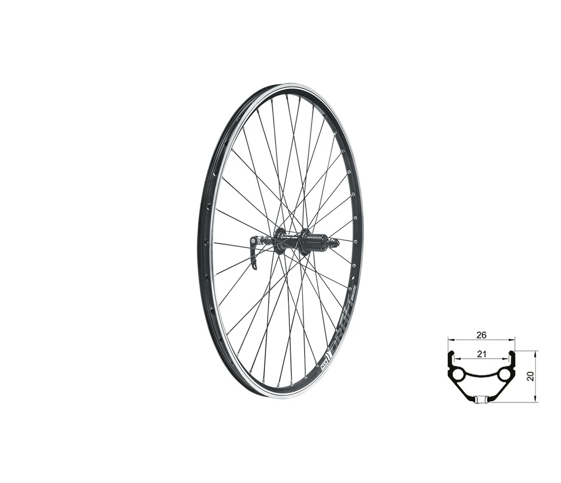 FŰZÖTT HÁTSÓ KERÉK KLS DRAFT V-BRAKE R, 28/29