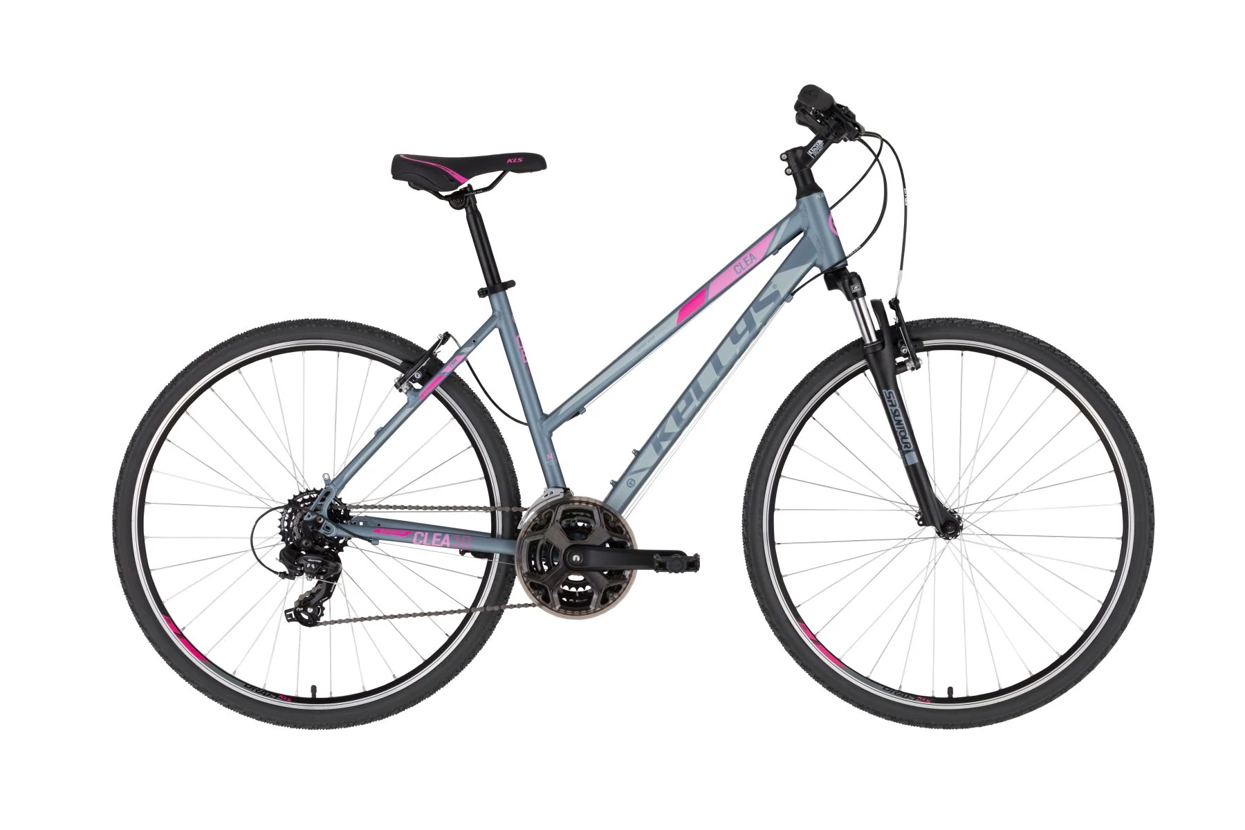 KELLYS CLEA 10 GREY PINK S CROSS KERÉKPÁR