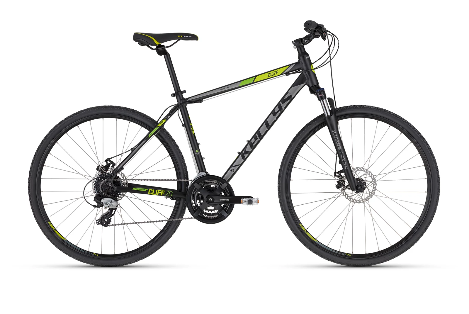 KELLYS CLIFF 70 BLACK GREEN XL CROSS KERÉKPÁR