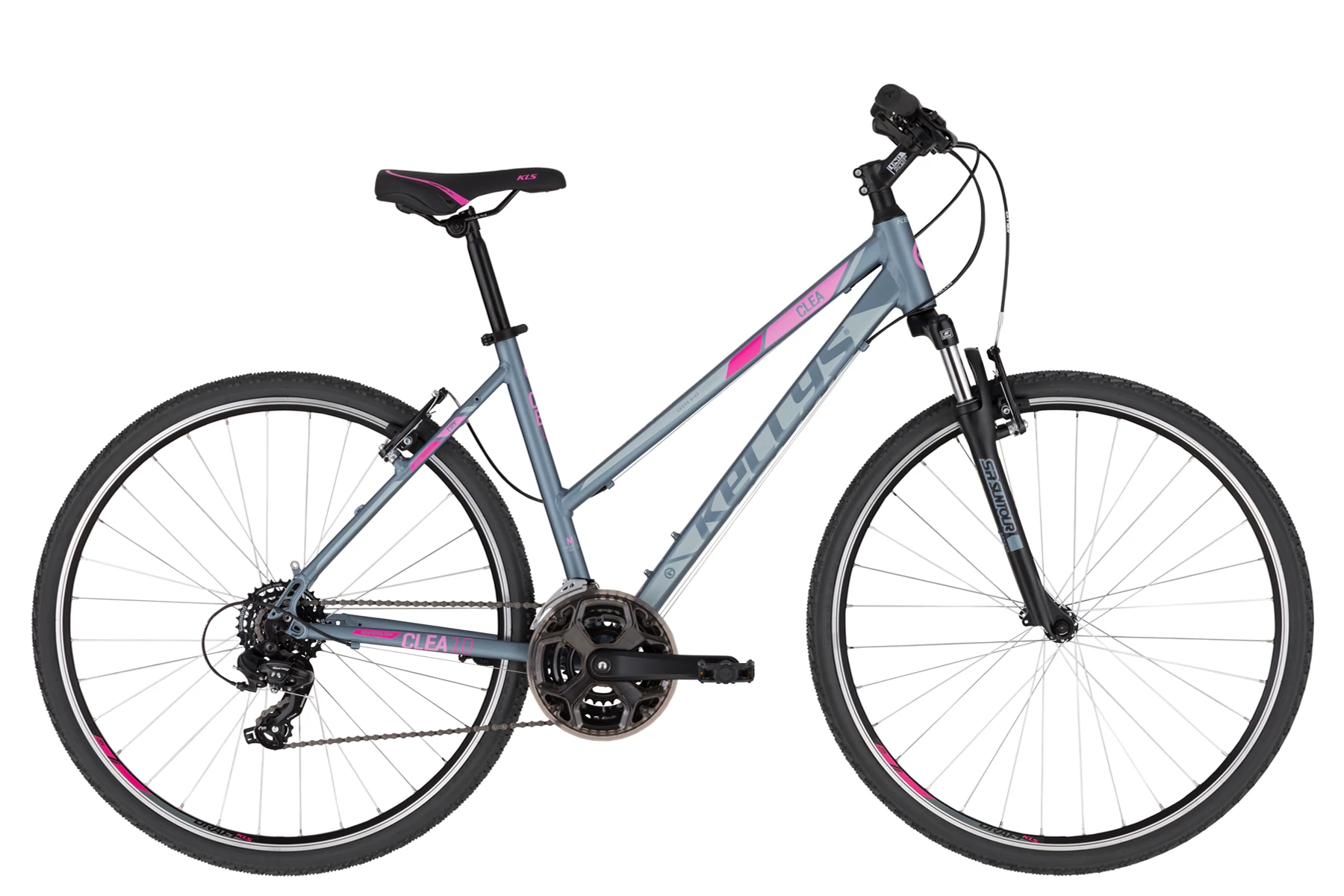 KELLYS CLEA 10 GREY PINK S CROSS KERÉKPÁR