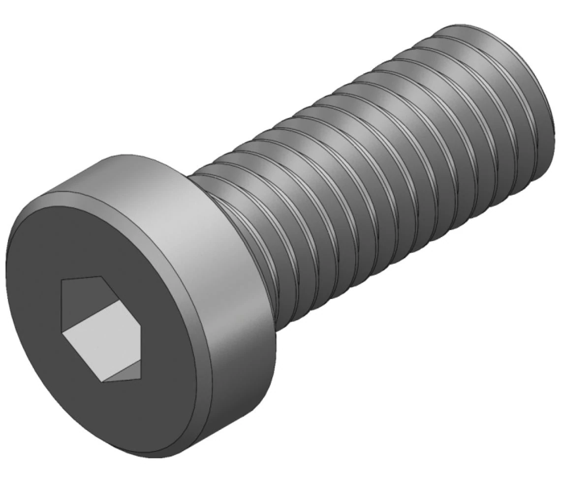 S_1199 - SCREW_DIN 7984_M8X20 BLACK THREAD LOCK ALKATRÉSZ