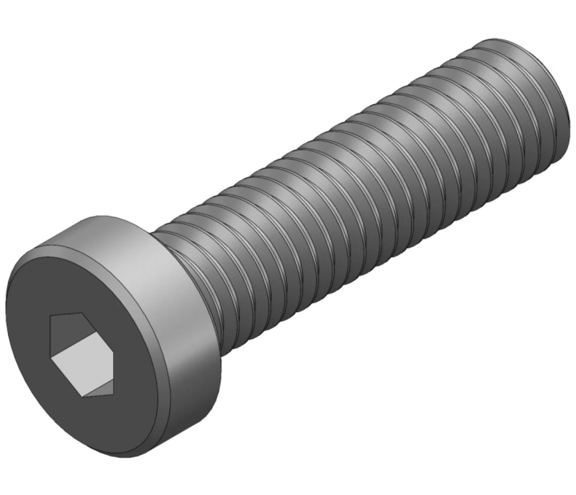 S_1471 - SCREW_DIN 7984_M8X30 BLACK THREAD LOCK ALKATRÉSZ